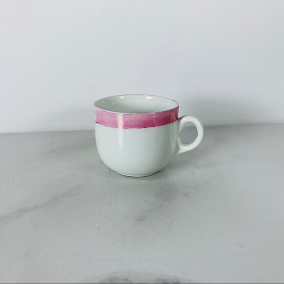 Demitasse Petite Mini Tea Cup Espresso Pink A gift - Picture 2 of 7
